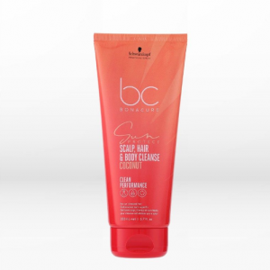 Schwarzkopf Professional BC Bonacure Sun Protect 3-In-1 Scalp, Hair & Body Cleanse Coconut 200ml
